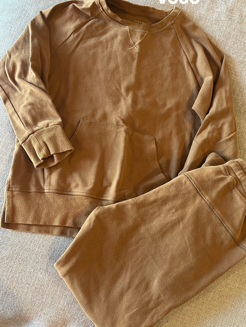 Little Bipsy Brown Kids Matching Sweatshirt and Jogger Set